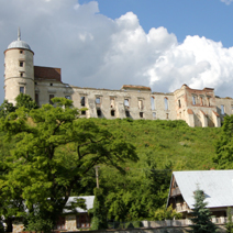 Zdj. nr 1;  Zamek w Janowcu - jeden z największych w Polsce, z XVI wieku, rozbudowany w XVII i XVIII wieku