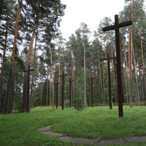 Zdj. nr 16;  Las - zbiorowe groby pomordowanych Polaków.